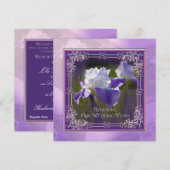 Hochzeitverlängerung - Einladungen - Iris (Vorne/Hinten)
