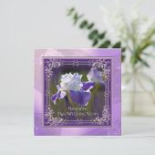 Hochzeitverlängerung - Einladungen - Iris (Stehend Vorderseite)