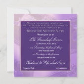 Hochzeitverlängerung - Einladungen - Iris (Rückseite)