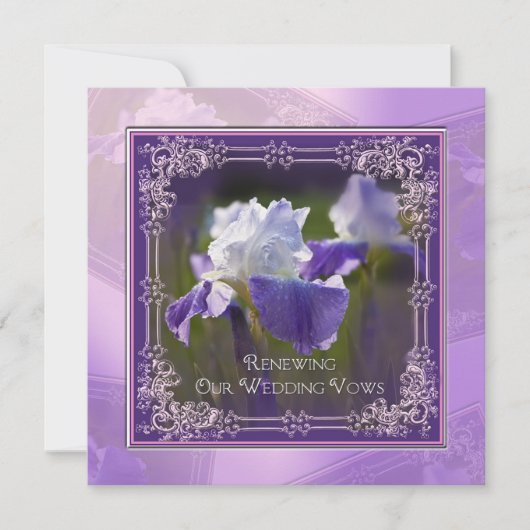 Hochzeitverlängerung - Einladungen - Iris (Vorderseite)
