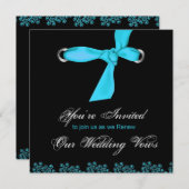 Hochzeitverlängerung - einzigartig einladung (Vorne/Hinten)