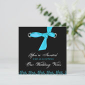 Hochzeitverlängerung - einzigartig einladung (Stehend Vorderseite)