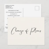 Hochzeitverschiebung Ankündigungspostkarte (Vorne/Hinten)