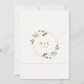 Hochzeitverschiebung geometrischer Pläne Einladung (Rückseite)