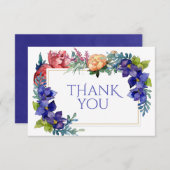 HochzeitVielen Dank Karten Glückwunsch Wasserfarbe (Vorne/Hinten)