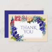 HochzeitVielen Dank Karten Glückwunsch Wasserfarbe (Vorne/Hinten)