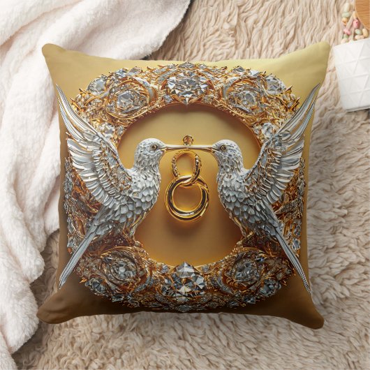 Hochzeitvögel Kissen (Decke)