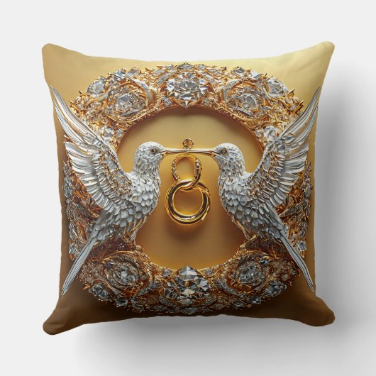 Hochzeitvögel Kissen (Rückseite)
