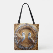 Hochzeitvögel Tasche (Rückseite)