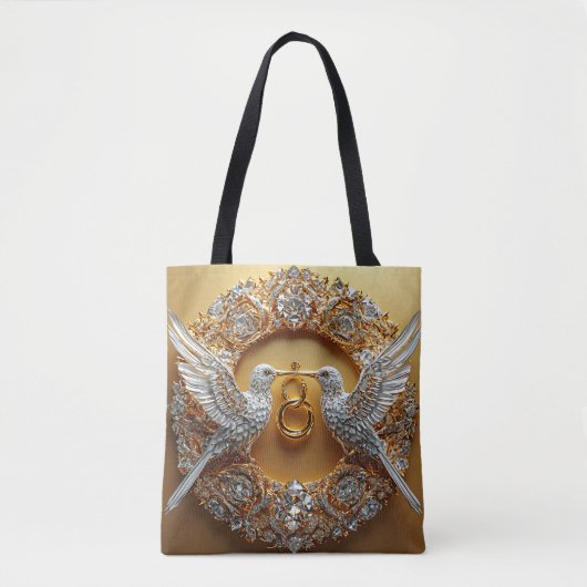 Hochzeitvögel Tasche (Vorderseite)