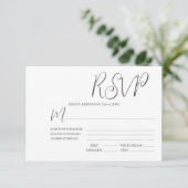 Hochzeitvorlage-UAWG RSVP Karte (Stehend Vorderseite)