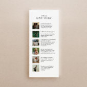 Hochzeitvorlagenvorlage mit Liebe Story & Icons Menükarte