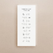 Hochzeitvorlagenvorlage mit Liebe Story & Icons Menükarte