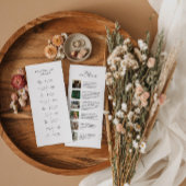 Hochzeitvorlagenvorlage mit Liebe Story & Icons Menükarte