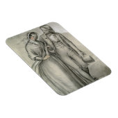 Hochzeitvormittag - Abfahrt, c.1846 Magnet (Rechte Seite)