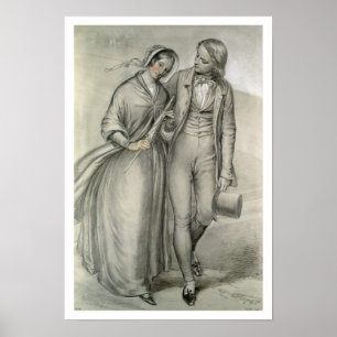 Hochzeitvormittag - Abfahrt, c.1846 Poster