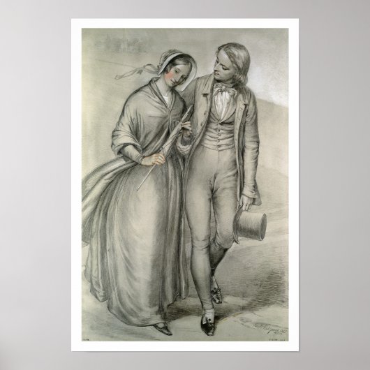 Hochzeitvormittag - Abfahrt, c.1846 Poster (Vorne)