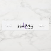 Hochzeitwasserflasche-Etikett 001 Wasserflaschenetikett (Einzelnes Label)