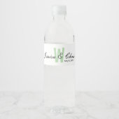 Hochzeitwasserflasche-Etikett 004 Wasserflaschenetikett (Vorderseite)