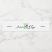 Hochzeitwasserflasche-Etikett 004 Wasserflaschenetikett (Einzelnes Label)