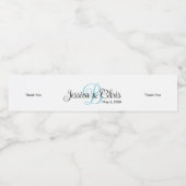 Hochzeitwasserflasche-Etikett 007 Wasserflaschenetikett (Einzelnes Label)