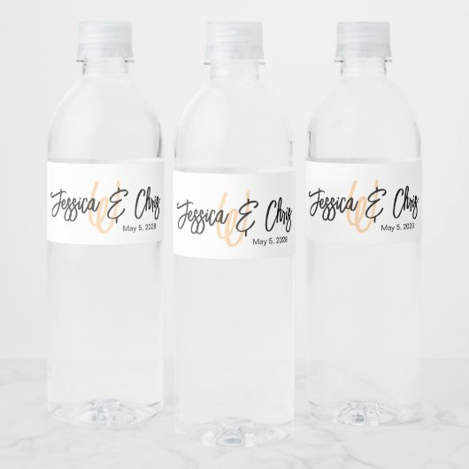 Hochzeitwasserflasche-Etikett 014 Wasserflaschenetikett (Flaschen)