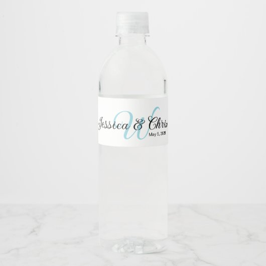 Hochzeitwasserflasche-Etikett 016 Wasserflaschenetikett (Vorderseite)