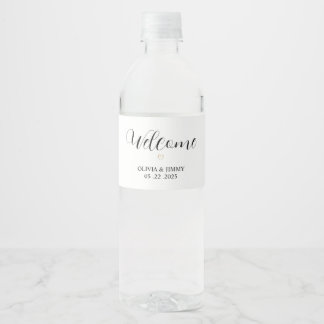 Hochzeitwasserflasche | Hochzeitsempfang Wasserflaschenetikett