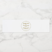 Hochzeitwasserflasche | Vielen Dank, Sticker Wasserflaschenetikett (Einzelnes Label)