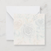 Hochzeitwebsite Hinzufügen von Namen Datum QR-Code Mitteilungskarte (Rückseite)