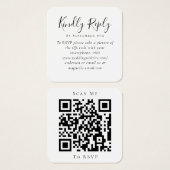 Hochzeitwebsite QR Code UAWG (Vorne & Hinten)