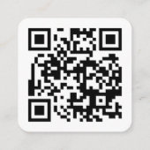 Hochzeitwebsite QR Code UAWG Minimalistisch Begleitkarte (Rückseite)