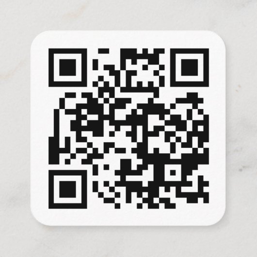 Hochzeitwebsite QR Code UAWG Minimalistisch Begleitkarte (Rückseite)