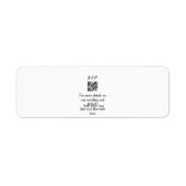 Hochzeitwebsite uAwg q r Code hinzufügen Namenstex (Vorne)