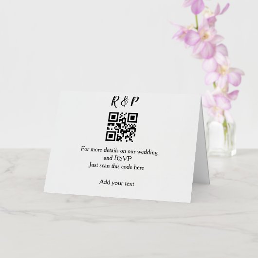 Hochzeitwebsite uAwg q r Code hinzufügen Namenstex (Orchidee)