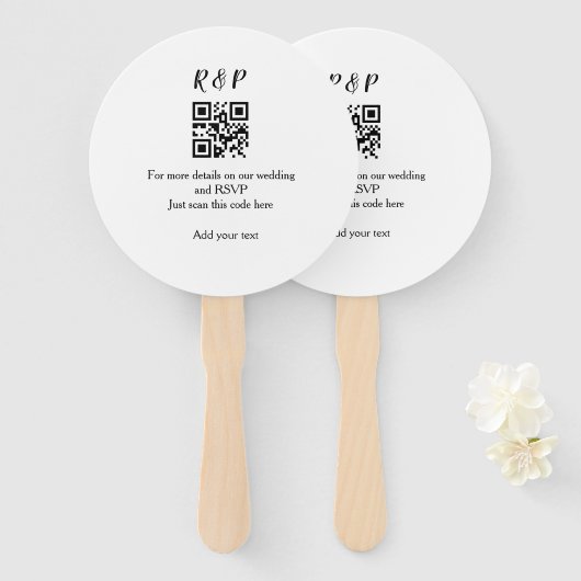 Hochzeitwebsite uAwg q r Code hinzufügen Namenstex Fächer (Vorne und Hinten)