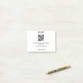 Hochzeitwebsite uAwg q r Code hinzufügen Namenstex Post-it Klebezettel (Auf Schreibtisch)