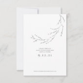 Hochzeitwechsel Ändern des Datums Minimalistische (Vorderseite)