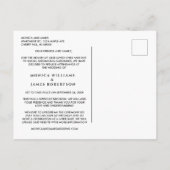 Hochzeitwechsel Ankündigungspostkarte (Rückseite)