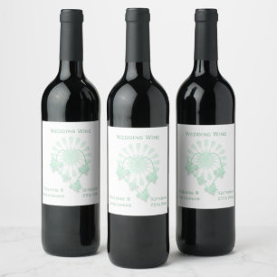 Hochzeitweilige Weinkellerei Peppermint Schmetterl Weinetikett