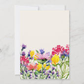 Hochzeitwiederauflage Rett Datum Foto Aquarellfarb Save The Date (Rückseite)