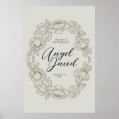 Hochzeitwillkommen Bohemisch Poster (Vorne)