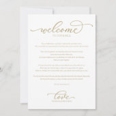 Hochzeitwochenende Begrüßungsreise Chic Script Inv Einladung (Vorderseite)