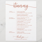 Hochzeitwochenende Begrüßungsreise Rose Gold (Rückseite)