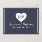 Hochzeitwochenende Einladungspostkarte (Rückseite)