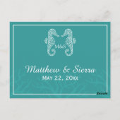 Hochzeitwochenende Postkarte (Rückseite)