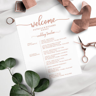 Hochzeitwochenende - Rose der Zeitachse Gold