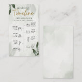 Hochzeitzeitzeitschrift Begleitkarte (Vorne/Hinten)