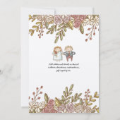 Hochzeitzeitzeitvortrag: Rustikale, handgezeichnet Einladung (Rückseite)