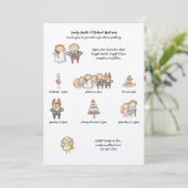 Hochzeitzeitzeitvortrag: Rustikale, handgezeichnet Einladung (Stehend Vorderseite)